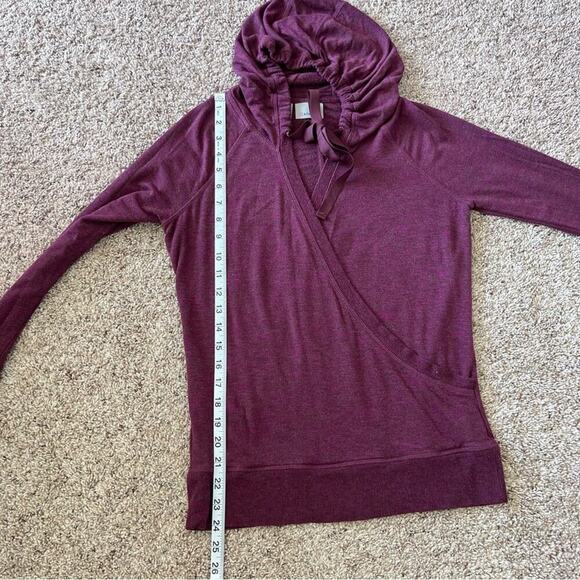 Athleta Inner Twist Hoodie Chianti Heather - Picture 9 of 11